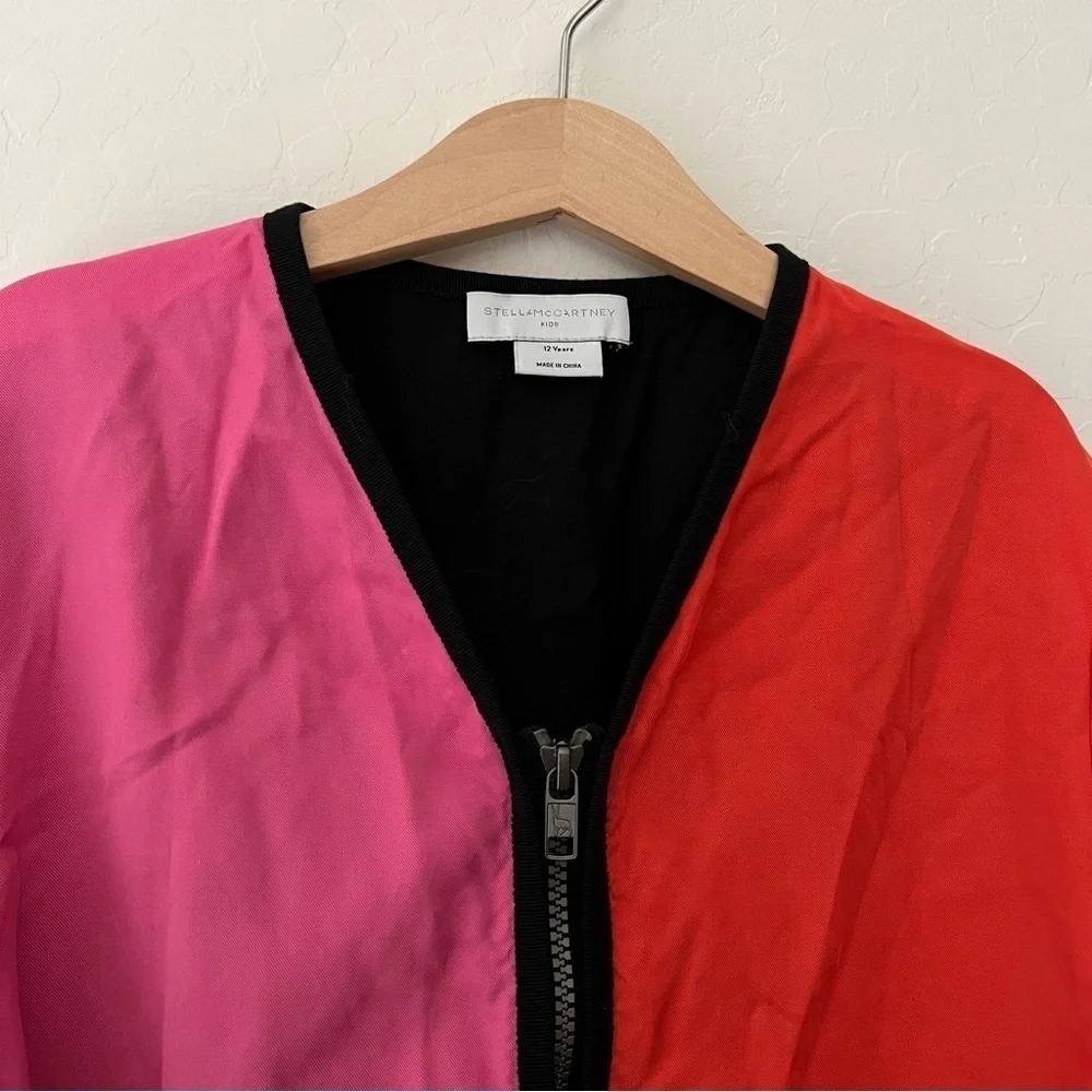 Stella McCartney Zip Front Colorblock Dress